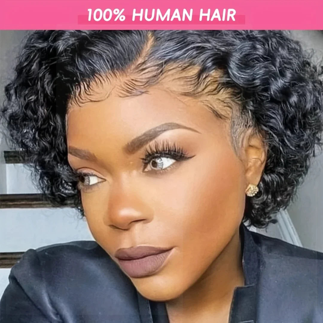 5x5 High Density 13x6 Lace Front Wigs Curly Wave Short Bob 13x4 HD Lace Frontal Human Hair 4x4 Closure Wig Brazilian For Women