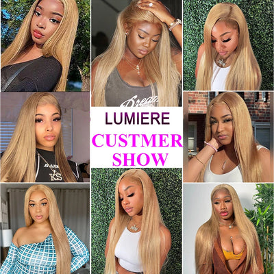 #27 Honey Blonde Bone Straight Bundles 1/3/4 PCS Human Hair Extensions 100%  Jerry Curl Virgin Raw Human Hair Weave Bundles