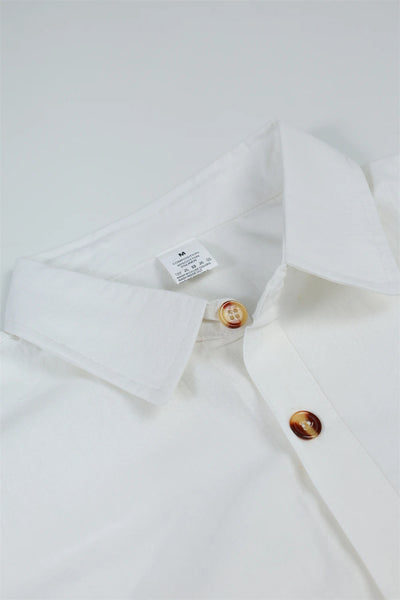 Men's Cotton Linen Shirts Turn Down Collar Solid Hawaiian Shirt Lightweight Breathable White Shirt Casual Large Size Streetwear