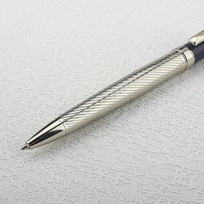 Classic 2003 Twist Ballpoint Pens, Stainless Steel Retractable Ball Point Pen Smooth Gel Ink Roller Ball Pen