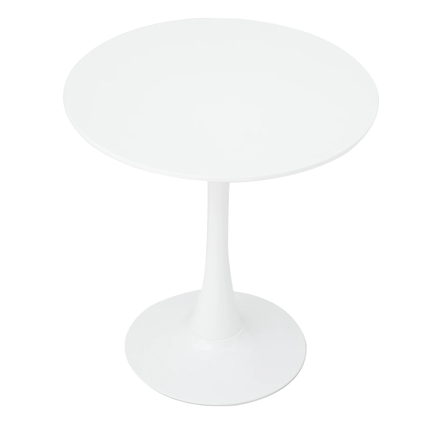 Round Dining Table Elegant White Nordic Tulip Top Dining Table Round Versatile Table Kitchen Coffee Balcony WHite/Black 70cm