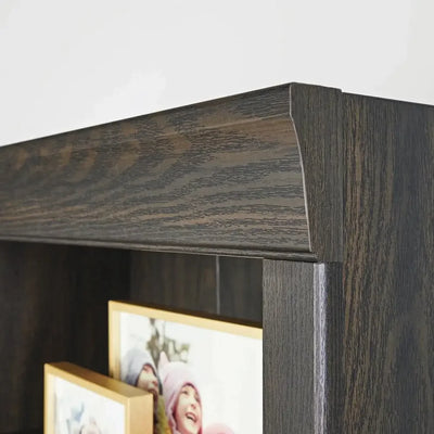 Glendale Oak 5-Shelf Bookcase Adjustable Shelves Vertical Storage Medium Wood Tone Customizable Transitional Style 72.6 lb Model