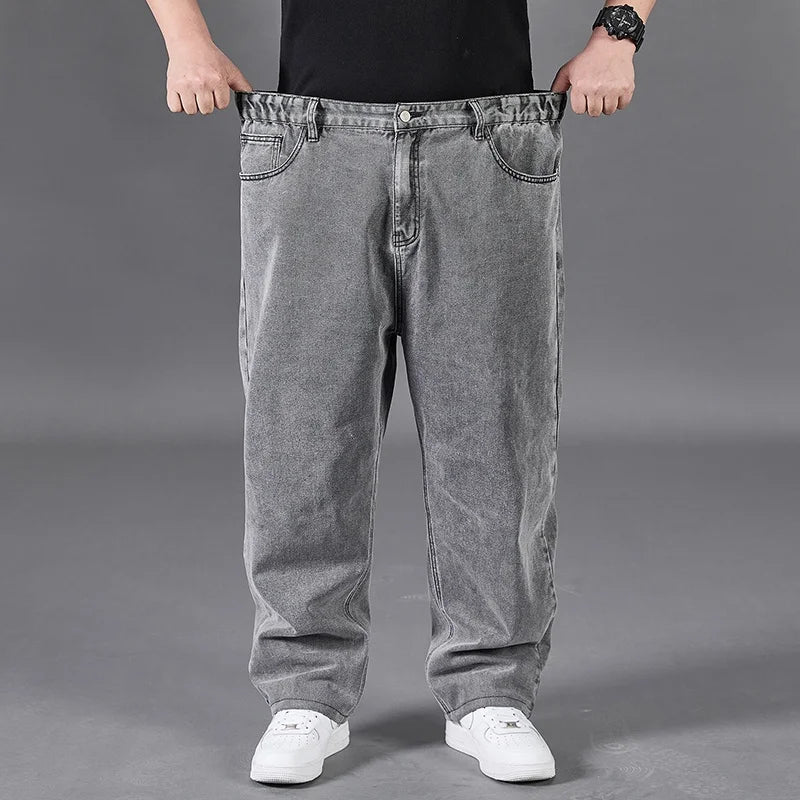 Big Size Jeans Men Large Size Jumbo Long Loose Pants Plus Size Loose Jeans Men