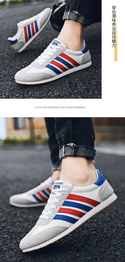 Men Mesh Casual Sports Shoes Spring and Autumn New Fashion Casual Forrest Gump Versatile Lace Up Student Running Shoes