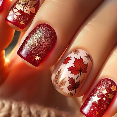 24pcs Press on Nails Square Flower False Nails Wearable Stick-on Nails Fake Nail Uñas Postizas Mujer Накладные Ногти 네일팁