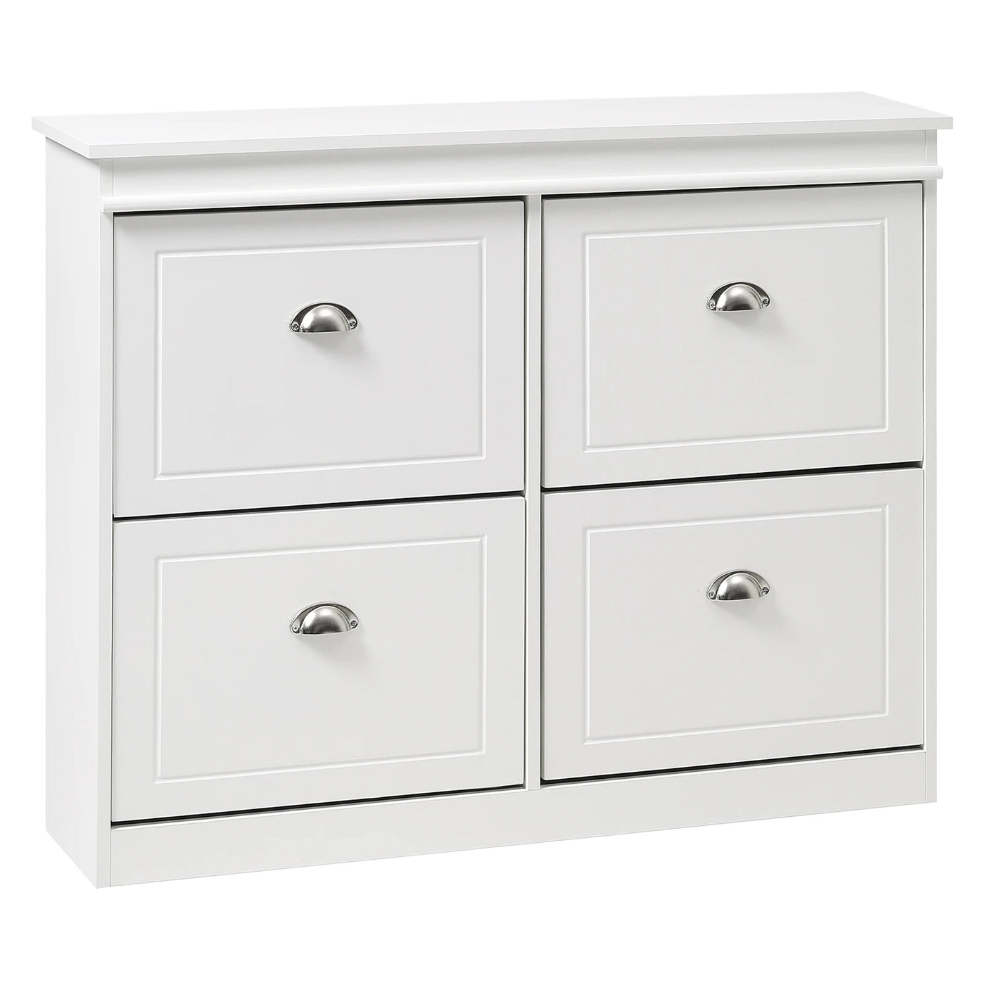 【Breeins】Flip Down Shoe Bench Cabinet, Shoes Rack Storage Organizer Shelf Home Decoration For Entryway