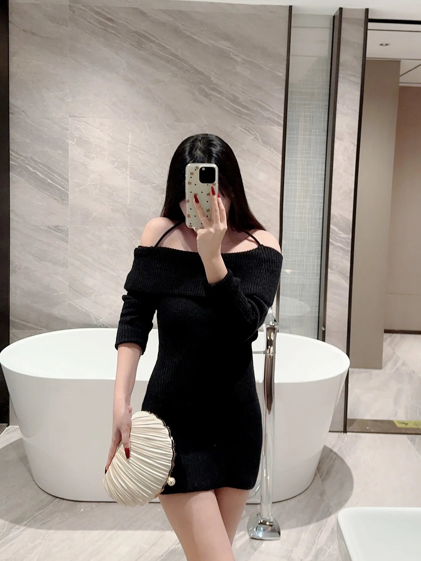 New Shell Evening Bag Cheongsam Diamond Clutch Bag Chain Bag Evening Dress Bag Pleated Bag Banquet Bag