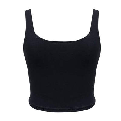 2025 New Fashion Women Sexy Crop Top Solid Color Camisoles Tank Tops Y2k Harajuku Ladies Casual Sleeveless Slim Camis Vest