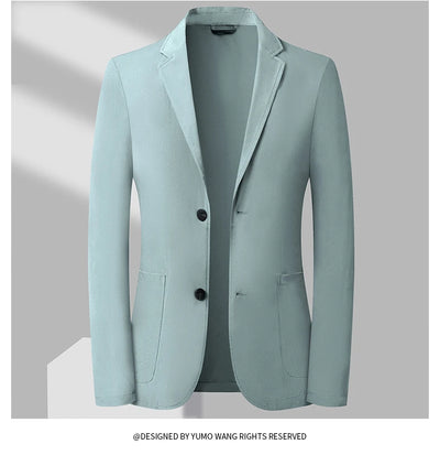 2024 Summer New Casual Sunscreen Small Suit Top for Men, Thin Ice Silk Sunscreen Quality, Fashionable and Versatile Suit Top