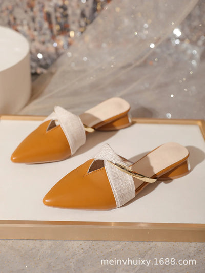 Brand Elegant Heels Summer Women's Shoes Woman Sandals Leisure Slippers Comfortable Open Toe Slip-On Slides