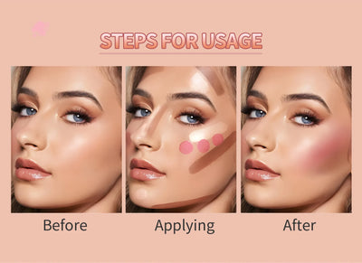 Makeup Face Brown Bronzer Contour Stick Contouring Bronzer Stick Highlighter Brightening Blusher Stick Rouge Cream Concealer Pen