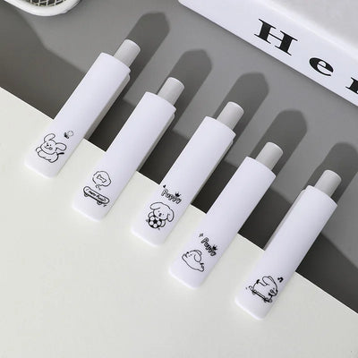 5 Pcs/set Lovely Puppy Cute Stationery Writing Pen Quick Drying Simple Model Press Gel Pen For Student Office School Supplies