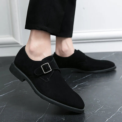 2024 New High Quality Handmade Oxford Dress Shoes Footwear Wedding Formal Italian Shoes Hot Social Office Pointed Suede Loafers