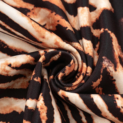 Tiger Print Stretch High-Waisted Pants