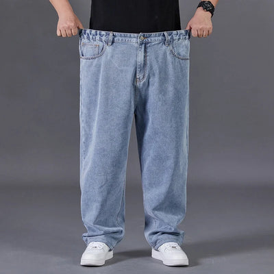 Big Size Jeans Men Large Size Jumbo Long Loose Pants Plus Size Loose Jeans Men