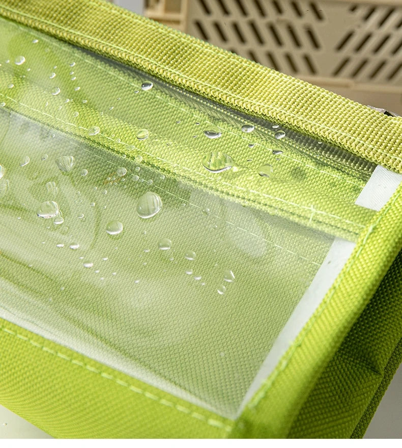 6-layer PVC transparent pencil bag Student Large capacity stationery bag School supplies storage bag Waterproof color pen case