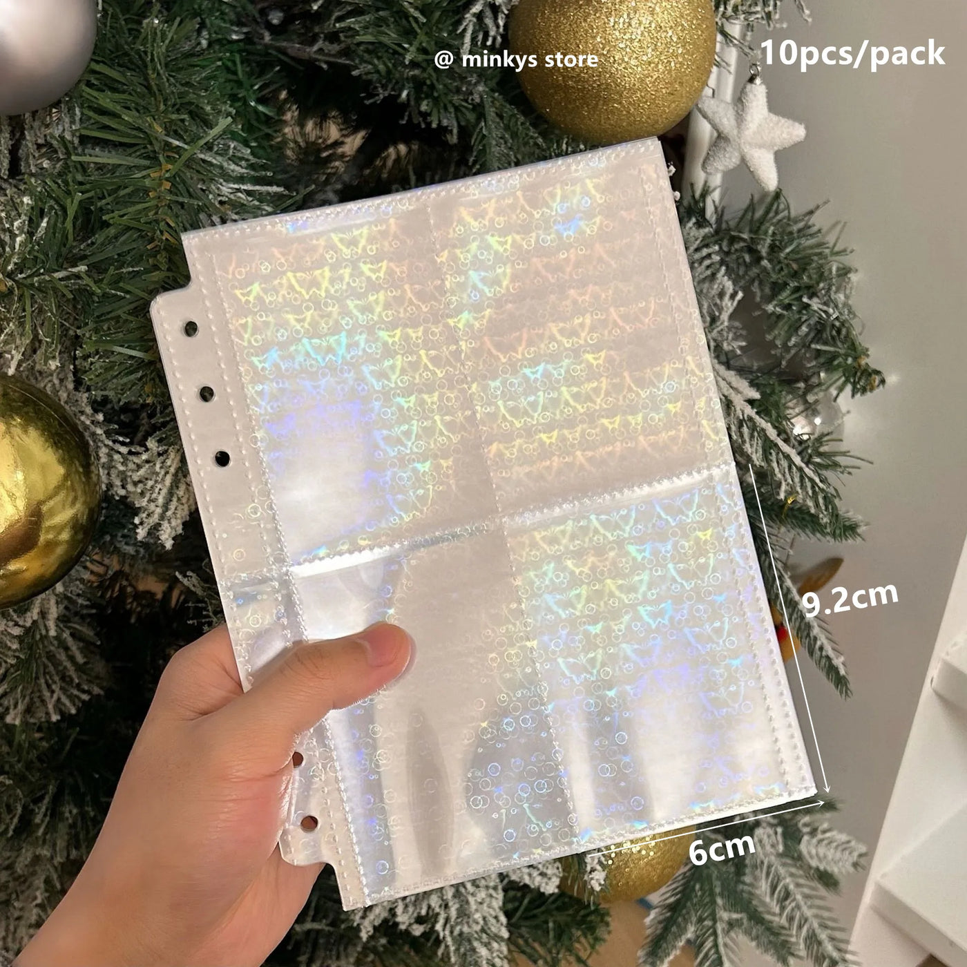 MINKYS 10PCS/Pack Butterfly Little Puppy Kpop Photocard A5 Binder Sleeves Idol Photo Card Holder Photocards Album Storage Bag