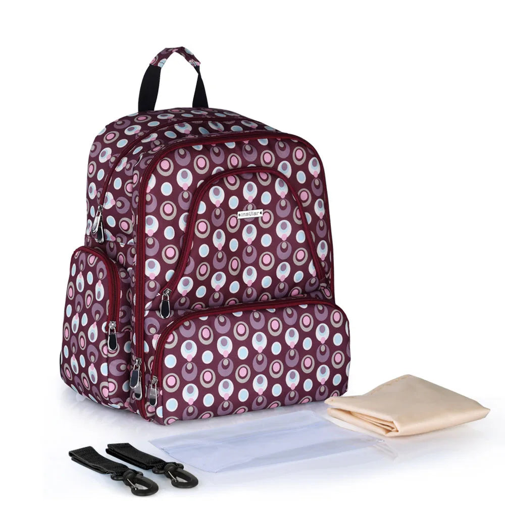 Insular Baby Diaper Bag Multifuntion Nappy Stroller Backpack Maternity Mummy Bag Baby Waterproof Diaper Changing Bag Backpacks