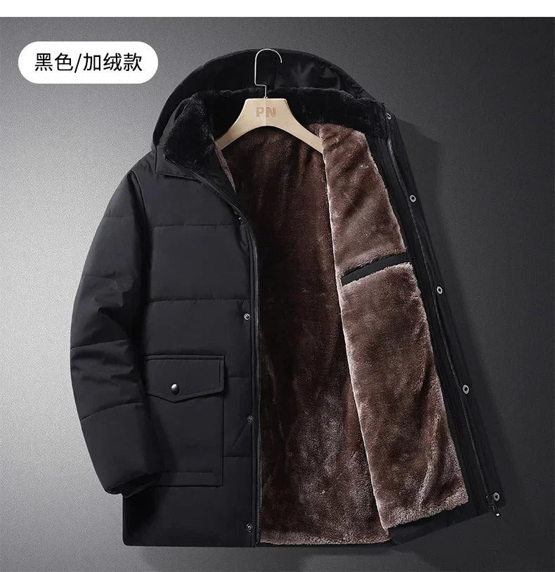 Winter Jacket Men Thicken Warm Parkas Hooded Coat Fleece Man's Jackets High Quality Outwear Jaqueta Masculina Drop Shipping