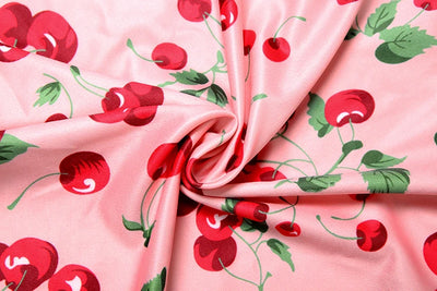 Weird Puss Hottie Sexy 3 Piece Set Women Summer Cherry Print Halter Bra+Thong+Skirts Vacation Beach Party Clubwear Matching Suit