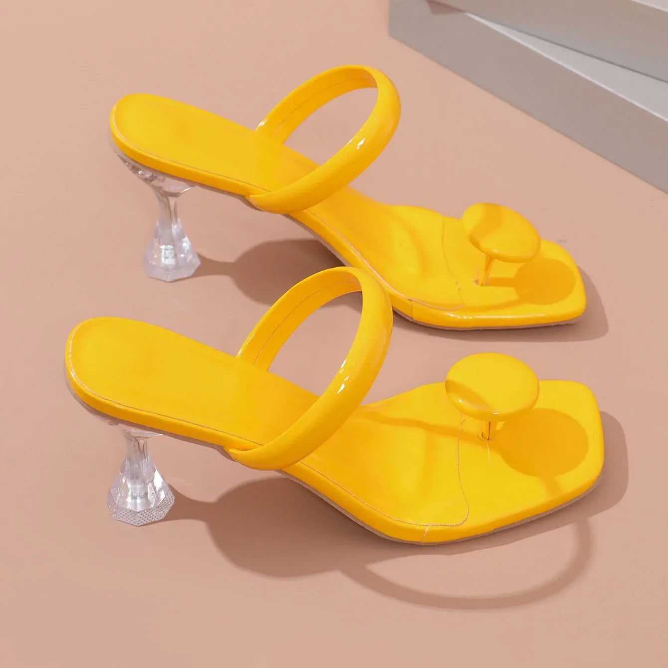Women Slippers Outdoor Luxury Party Shoes Women 2025 New Summer High Heels Sandals Designer Slippers High Heels Slides Women