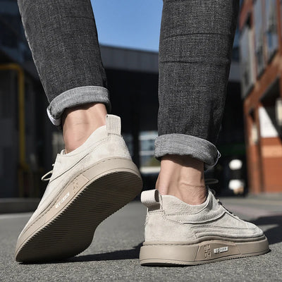 Italian Genuine Leather Casual Shoes White Oxford shoes Mens Sneakers Outdoor Walking Shoes Men's Business casual leather shoes