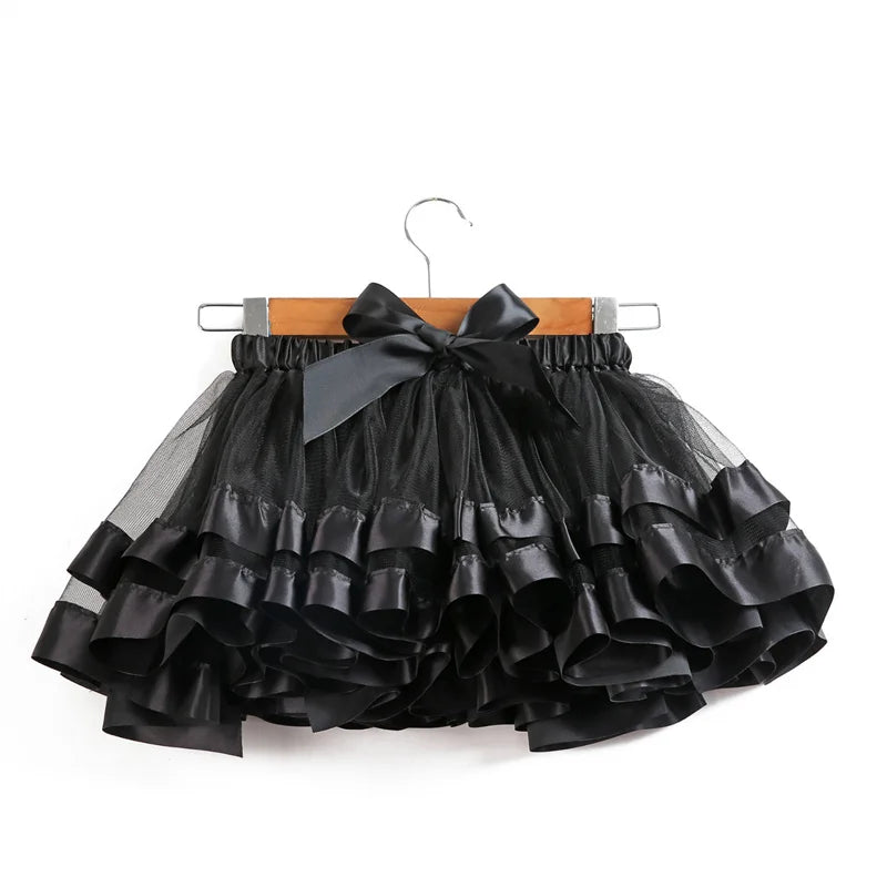 Baby Tutu Skirt Infant Girls Colorful Rainbow Tulle Skirt Princess Mini Dress Children Clothing Pettiskirt Toddler Cloth