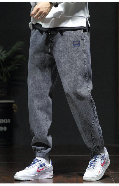 New Style Spring Summer Black Blue Cargo Jeans Men Streetwear Denim Jogger Pants Male Baggy Harem Jean Trousers Large Size M-8XL