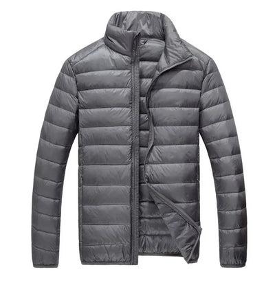 2024 Fall And Winter New Collar Lightweith Warm Down Jacket Royal Blue Black Gray Green Male Down-Filled Coat  Large Size Does N