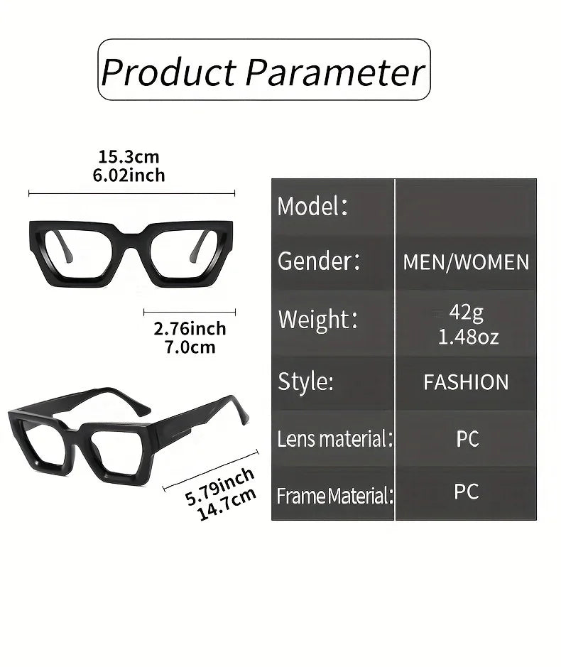 Y2K Oversized Clear Lens Glasses with Leopard Print Frame, Blue Light Blocking, Fashionable Accessory for Casual Attire