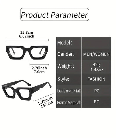 Y2K Oversized Clear Lens Glasses with Leopard Print Frame, Blue Light Blocking, Fashionable Accessory for Casual Attire