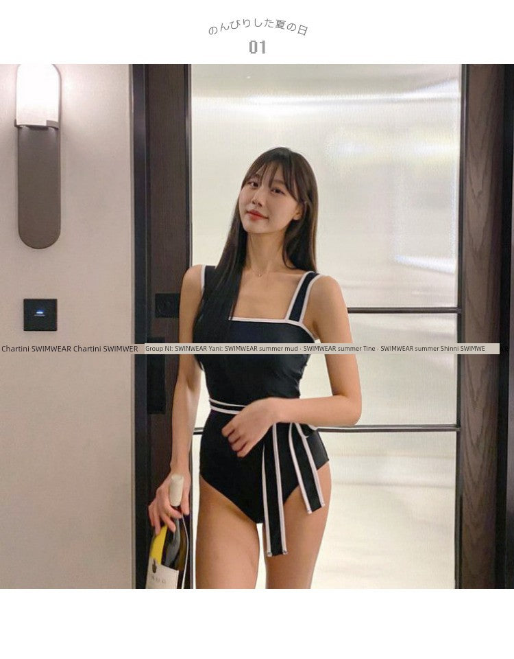 Swimsuit Summer Fancy 2024 New Arrival Best Selling Covering Belly Thin One-Piece Ins Style Hot Spring Gather Student Vacation