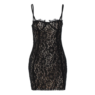 Hugcitar Black Sleeveless Slip Floral Print Sexy Bodycon Slim Mini Prom Dress Summer Women Fashion Y2K Clothes Party Nightclub