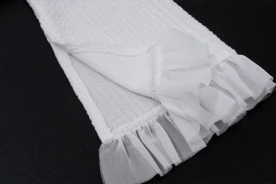 Fashion Y2K Ruffle Tiered Mini Skirts Co-ord Sets Elegant Outfits Tie Front Tops and Skirt 2 Piece Matching Sets Skirt Sets