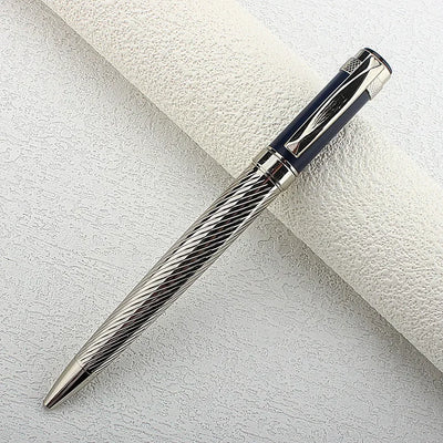 Classic 2003 Twist Ballpoint Pens, Stainless Steel Retractable Ball Point Pen Smooth Gel Ink Roller Ball Pen