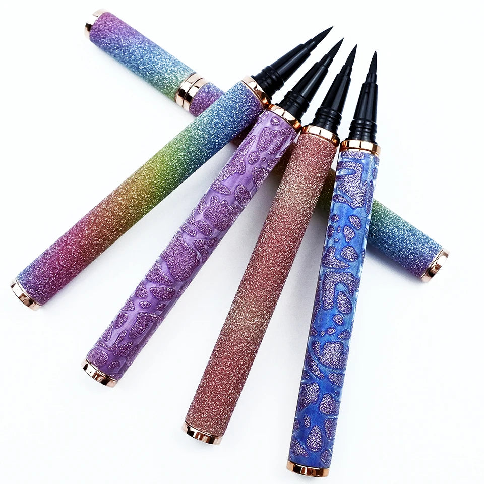 2 in 1 Lash Glue & Eyeliner Waterproof Long Lasting self adhesive Glue False Eyelashes Black Liquid Eyeliner Glue Pen
