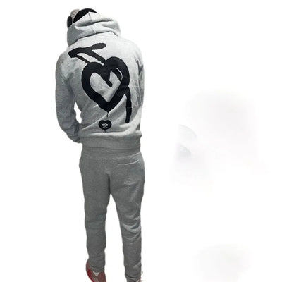 2024 new spring and autumn new love letters printed men and women couples hoodie hoodie trend set