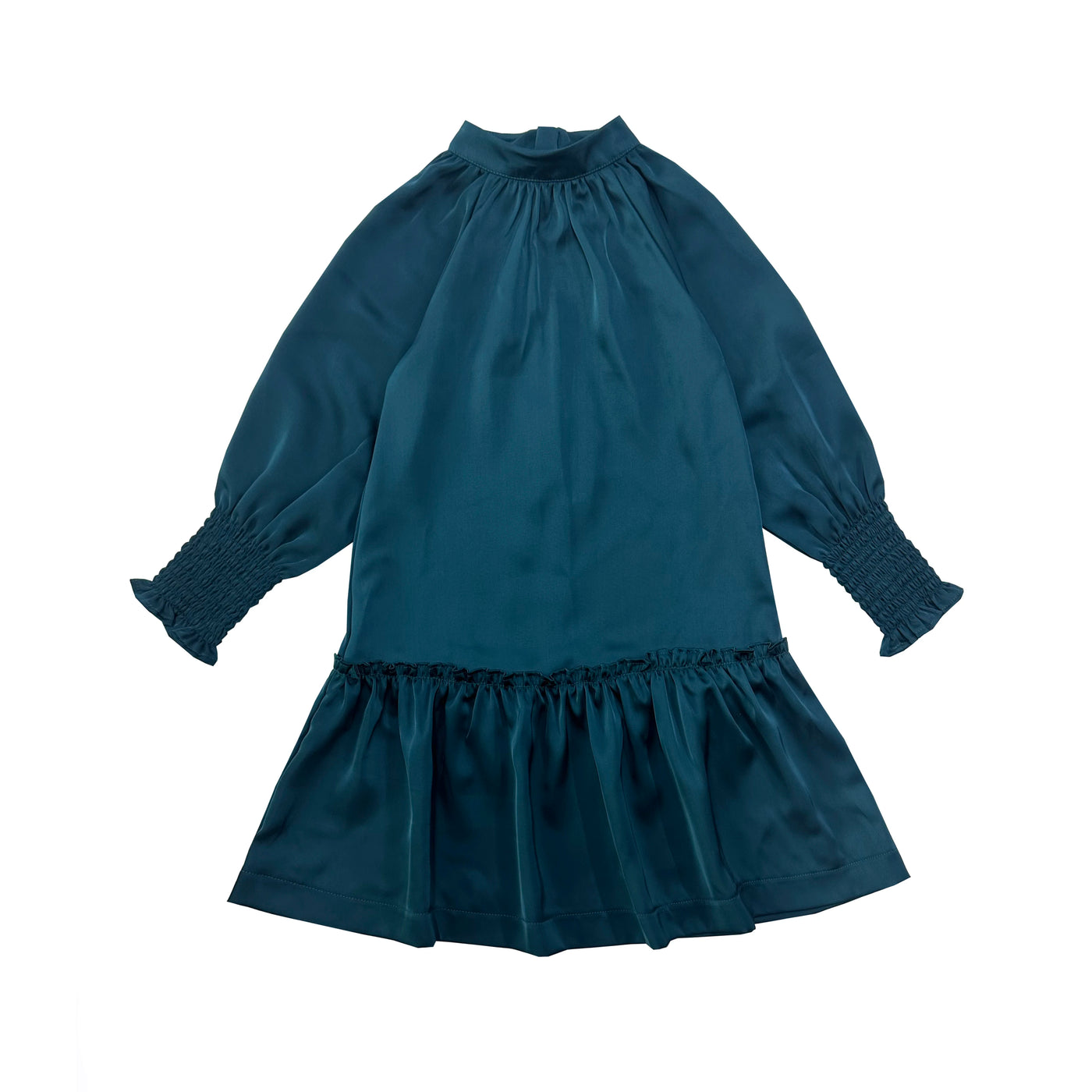 AP Vintage Satin Collection AW25 Girls Satin Dress Maxi Pleated Clothing Set Boys O-neck Sweater Modal Moc Neck