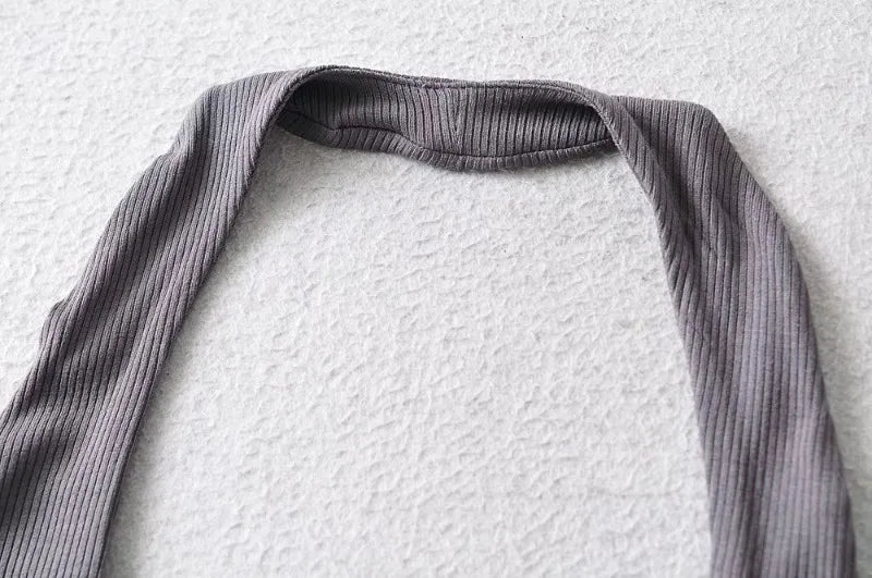 Sexy Women Crop Top 2023 Summer Double Halter Tops Sleeveless Tanks