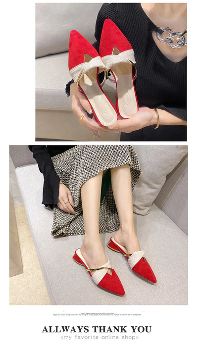 Brand Elegant Heels Summer Women's Shoes Woman Sandals Leisure Slippers Comfortable Open Toe Slip-On Slides