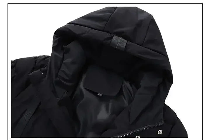 Male Outwear Winter Coats New Slim Fit Jackets Winter Jackets Men Hooded Casual Long Down Jackets Thicker Warm Parkas Size 4XL