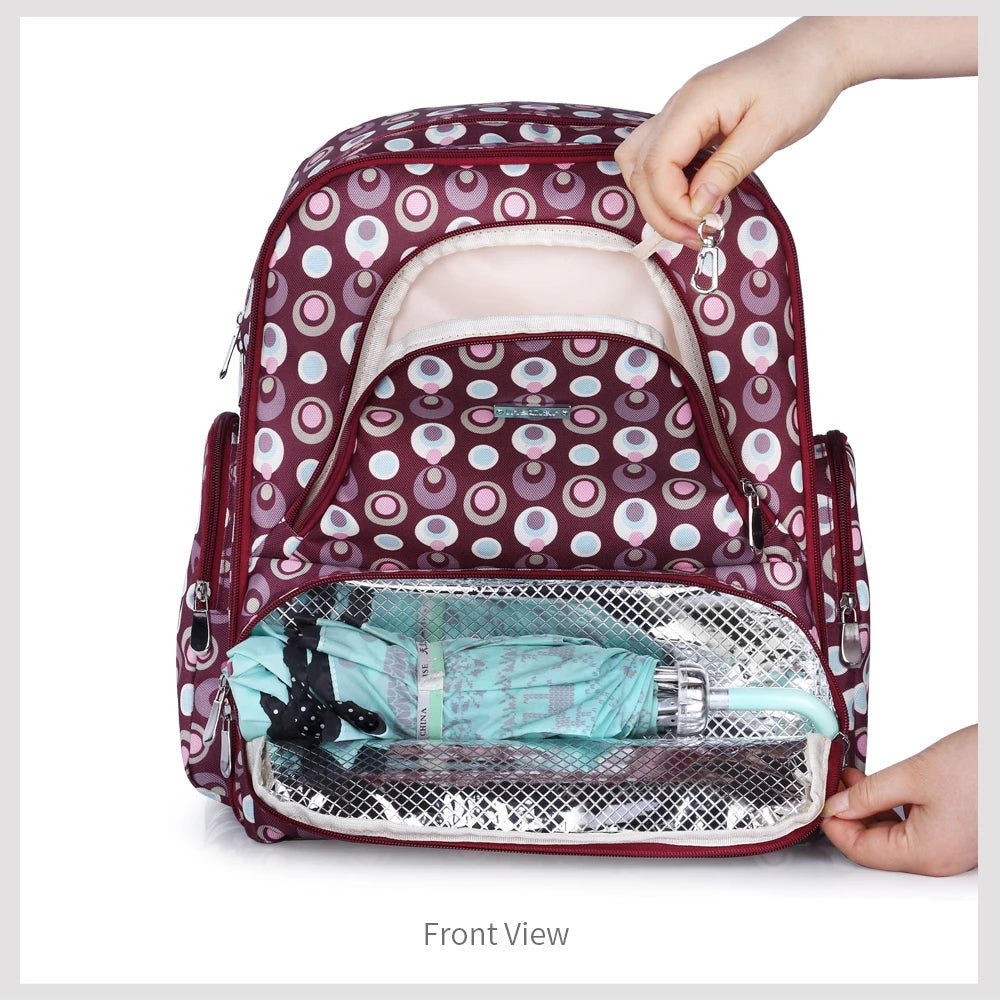 Insular Baby Diaper Bag Multifuntion Nappy Stroller Backpack Maternity Mummy Bag Baby Waterproof Diaper Changing Bag Backpacks