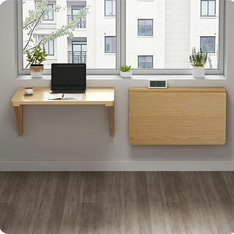 Nordic Style Wall Hanging Folding Table for Home Use Simple Study Desk Writing Desk Against The Wall Space-saving Laptop Desk