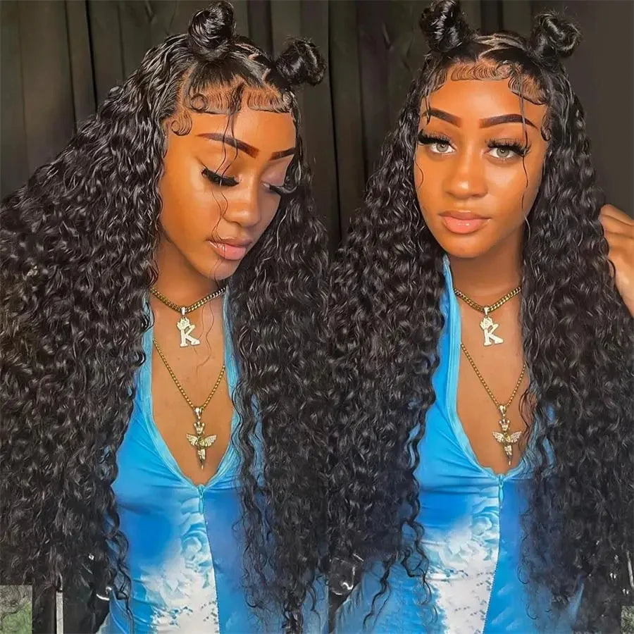 Raw 100% Human Hair Bundles Brazilian Water Wave Bundles Human Hair 1/3/4 Pcs Water Wave Curl Wet and Wavy Human Hair Extensions