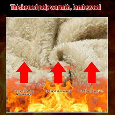 Winter Zip Pockets Thicken Fleece Sweatpants Men Jogger Black  Down Sport Warm Pants Male Water Proof Thermal Trousers