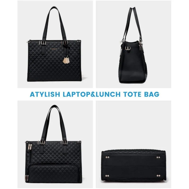 Convenient Commute 2025 New Lunch Bag Women's Insulated Lunch Box Women's Leak-proof Large Purse Diagonal Computer Storage