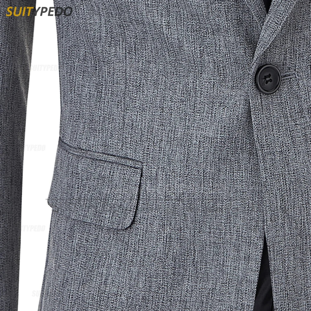 Fashion Men Suit 1 Piece Formal Banquet Slim Fit Blazer Wedding Party Groomsman High Quality Jacket Homecoming Classic Costumes
