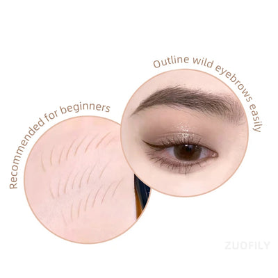 2 In1 Fine Triangle Eyebrow Pencil Eyebrow Brush Long Lasting Waterproof Sweatproof Ultra Precise Brow Definer Eye Brow Makeup