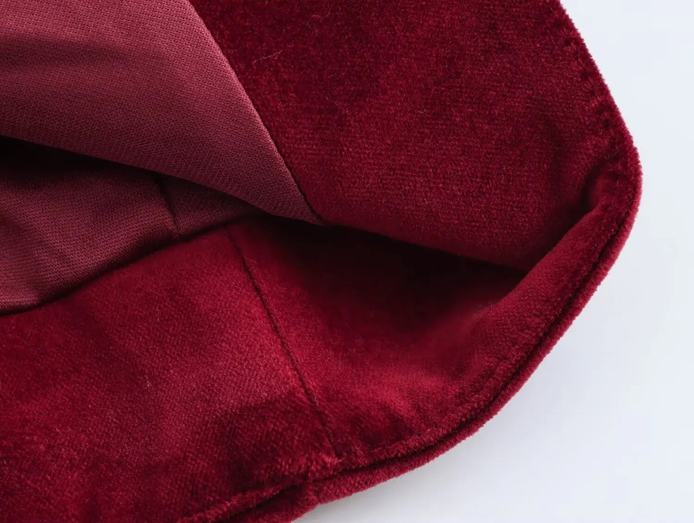 TRAFZA-Women Sexy Velvet Mini Dress Thin Strap Backless Burgundy Dress New 2025 Fashion Date Romantic Party Dress