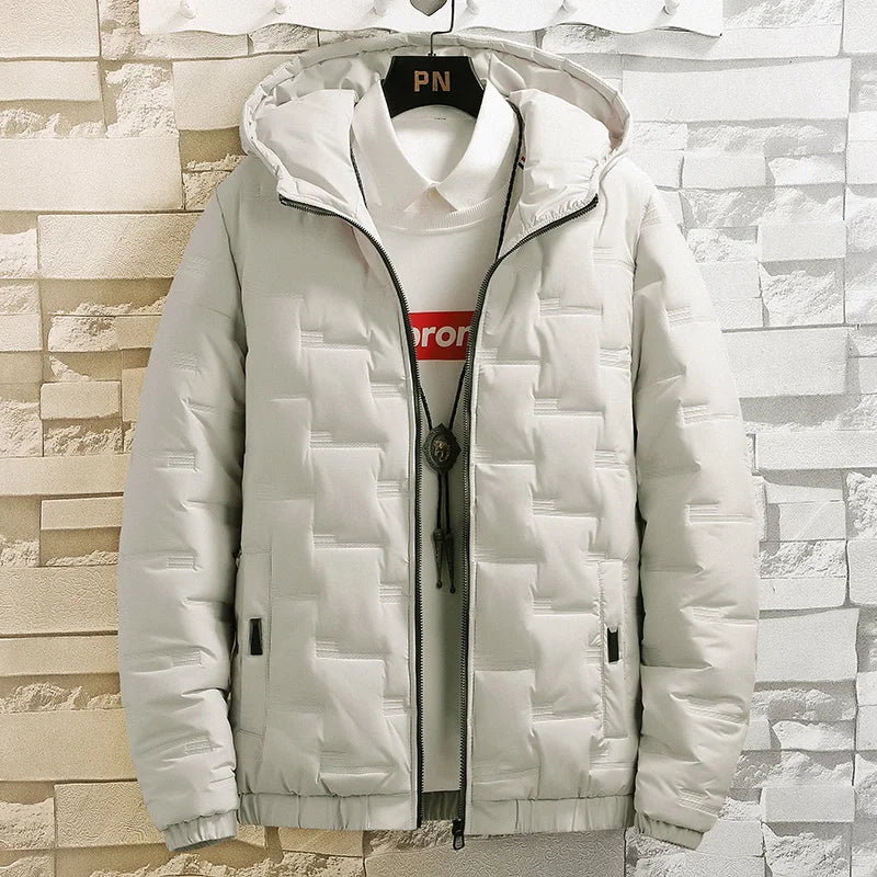2024 Casual Autumn Winter Jacket Men Bomber Jacket Thicken Men Fashion Clothing Streetwear Cotton Padded Jacket Slim Fit Coat